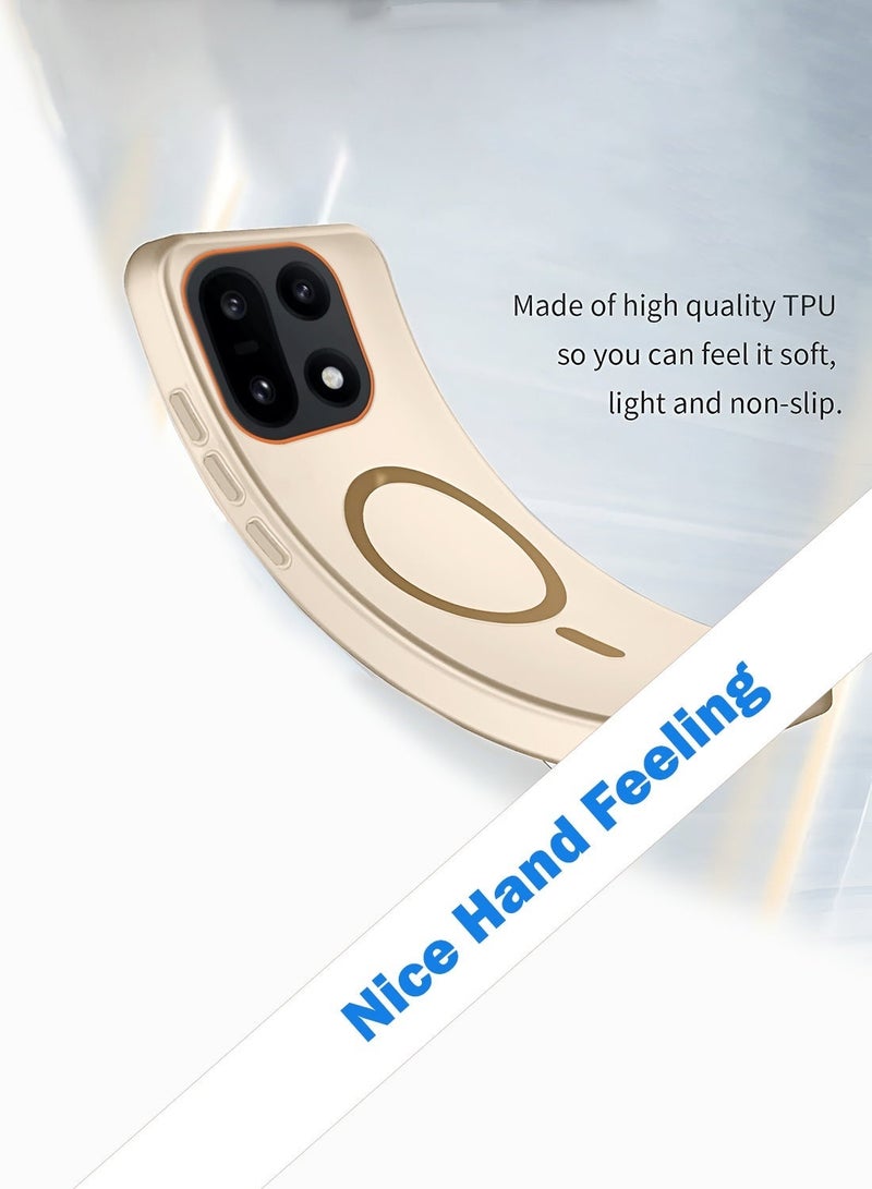 دبليو تيك غطاء هاتف OnePlus 15 5G 2025 شفاف هجين مع ميزة الماجسيف المغناطيسية وشحن مغناطيسي وحافة مرتفعة للكاميرا ومظهر أنيق (MCMPMN) - بني - Image 3